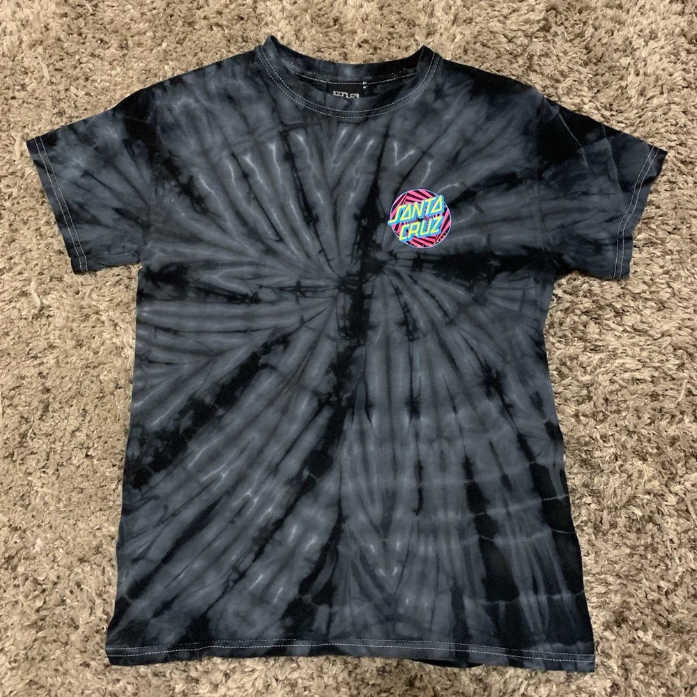 Tie-Dyed Santa Cruz Skateboard Shirt